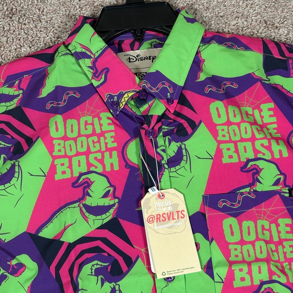 RSVLTS Disney Oogie Boogie Bash Nightmare Before Christmas Shirt Mens Medium NEW